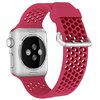 Bandje met gaatjes - Rood - Geschikt voor Apple Watch 44mm / 45mm&nbsp;/ 46mm / 49mm