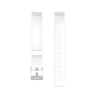 Fitbit Luxe - Sportbandje met gesp - Maat: Large - Wit