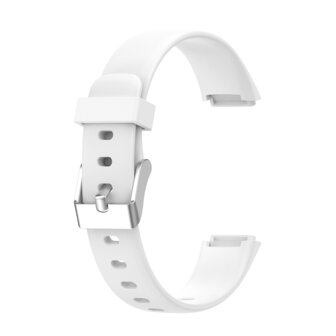 Fitbit Luxe - Sportbandje met gesp - Maat: Large - Wit