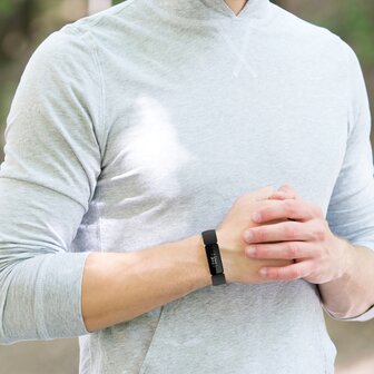 Fitbit Inspire 2 &amp; Ace 3 - Sportbandje met gesp - Maat: Small - Zwart