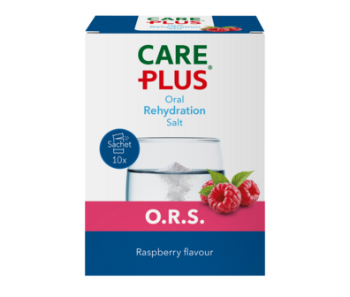 Care Plus O.R.S. - Oral Rehydration Salt - Framboos - 10 stuks