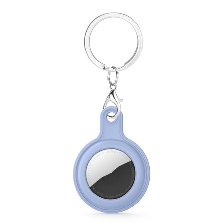 AirTag case gel series - sleutelhanger met ring - licht paars