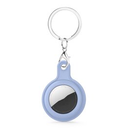 AirTag case gel series - sleutelhanger met ring - licht paars