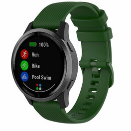 (BOL) 20mm sport bandje met motief - Compatible Samsung bandje  - Groen - Geschikt voor Samsung Galaxy Watch 6 - 6 Pro - Watch 5 - 5 Pro - Watch 4 - 4 Classic - Active 2 - Watch 3 (41mm)